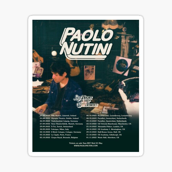 "European tour 2022" Sticker for Sale by MilagrosWhitake Redbubble