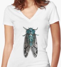 Cicada Women's Fitted V-Neck T-Shirt