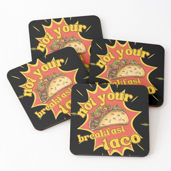 Item preview, Comic style taco, retro style taco designed and sold by Tanuja  Sharma.