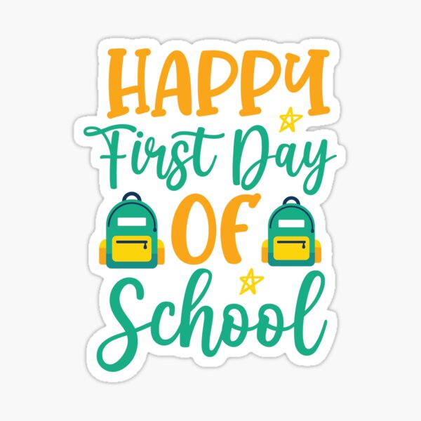 Item preview, The first day at school designed and sold by IdeaIllustrator.