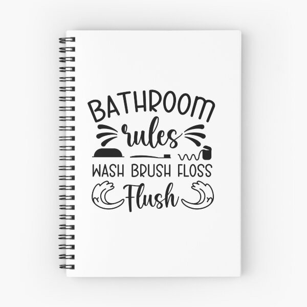 Item preview, bathroom rules designed and sold by angelescar.
