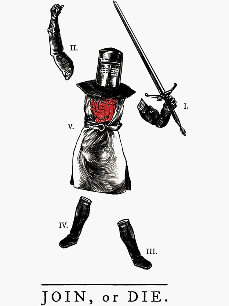 "Monty Python French Knight GO AWAY classic" Sticker for Sale by