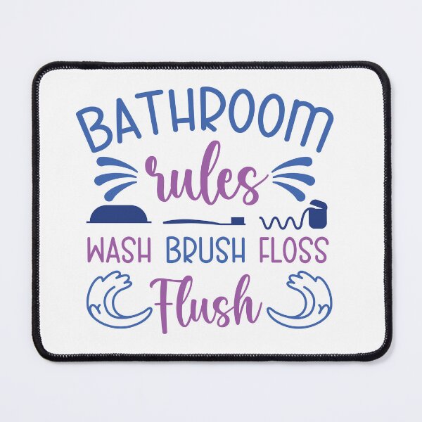 Item preview, bathroom rules designed and sold by angelescar.