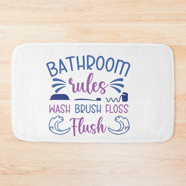 Item preview, bathroom rules designed and sold by angelescar.