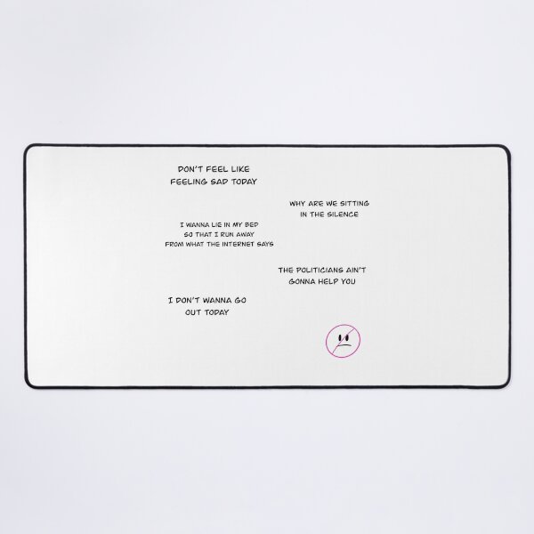 Item preview, Copy of Yungblud don’t feel like feeling sad lyrics pack designed and sold by vantasy11.