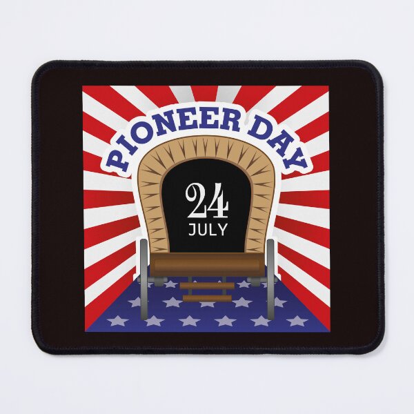 Item preview, 24th July Pioneer Day in Utah with American Flag designed and sold by SaShaCreations.