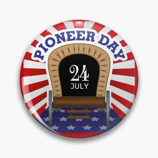 Item preview, 24th July Pioneer Day in Utah with American Flag designed and sold by SaShaCreations.