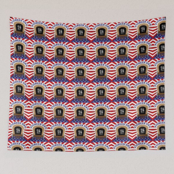 Item preview, 24th July Pioneer Day in Utah with American Flag designed and sold by SaShaCreations.