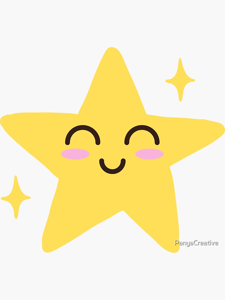 Happy star sticker | Sticker
