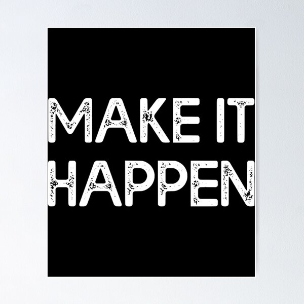 Make Shit Happen Metal Sign | Christmas Gifts for Boyfriend | Motivational Gift | Metal Wall Decor deals | Metal Wall Art | Funny Metal Sign