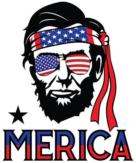 Download "Merica - Funny Abe Lincoln 4th of July Hip American T ...