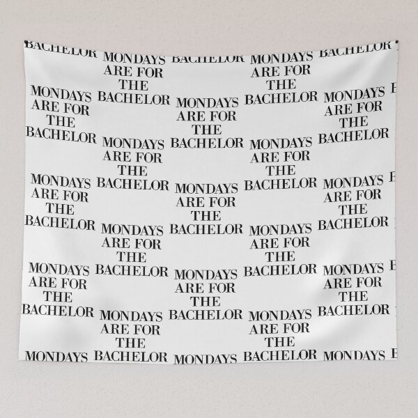 Item preview, mondays are for the bachelor    designed and sold by dbquilts09.
