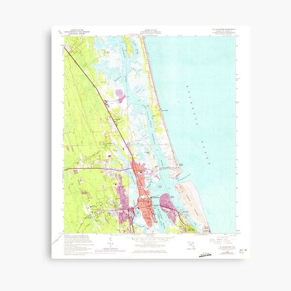 Item preview, USGS TOPO Map Florida FL St Augustine 348685 1956 24000 designed and sold by wetdryvac.