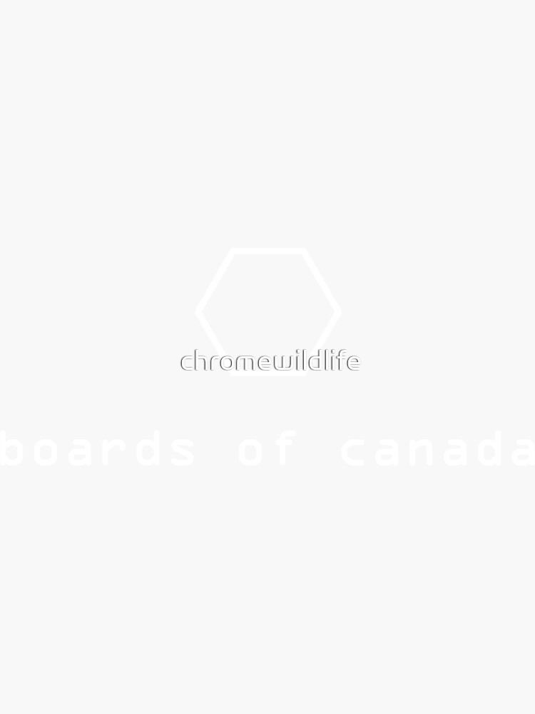 "Boards Of Canada Logo" Sticker for Sale by chromewildlife Redbubble