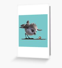 Wasserfarbener gebürsteter Sandpiper Grußkarte
