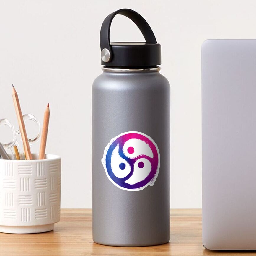 BDSM Triskelion Bisexual Pride Sticker