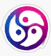 BDSM Triskelion Bisexual Pride Sticker
