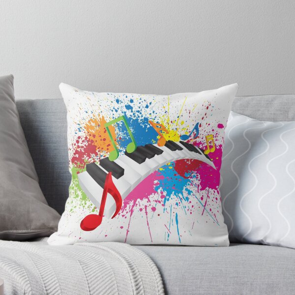 Item preview, Piano Wavy Keyboard Paint Splatter Abstract Illustration designed and sold by jpldesigns.