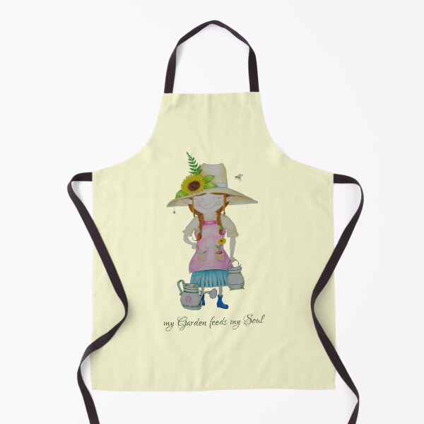 Item preview, cute gardener - My Garden feeds my Soul - Gnome Daireann designed and sold by Connys Colorful World.