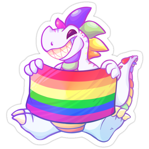 misplaced gay pride stickers