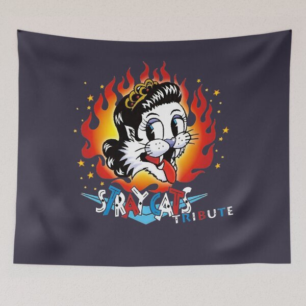 Item preview, Music Retro Guitar Rock Stray Cats designed and sold by BrittaSchwab.