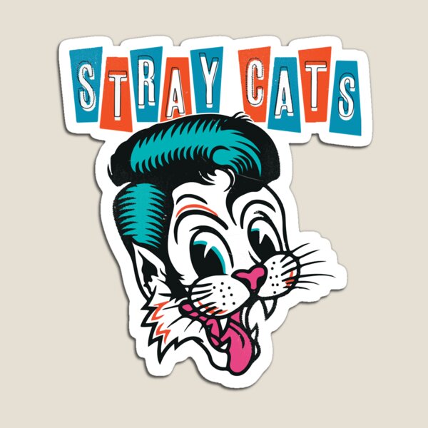 Item preview, Music Vintage Retro 80s band 1988 Stray Cats Sticker designed and sold by BrittaSchwab.