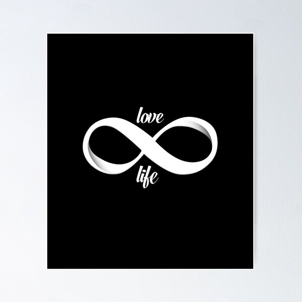 Item preview, Diseño de símbolo de infinito con texto Love Life designed and sold by En-core-store.