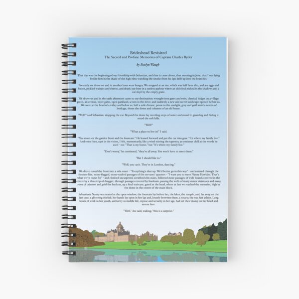 Item preview, Brideshead Revisted - Opening Text and Illustration designed and sold by ThatsNovelGifts.