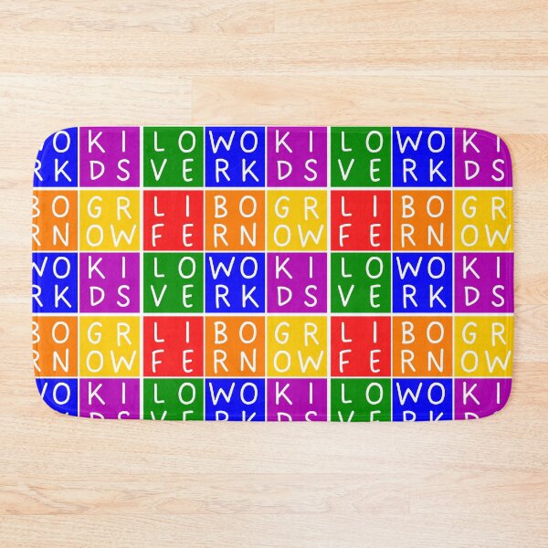 Item preview, Rainbow Life  - 3x2 Squares - Basic colors rainbow message designed and sold by RainbowWordLand.