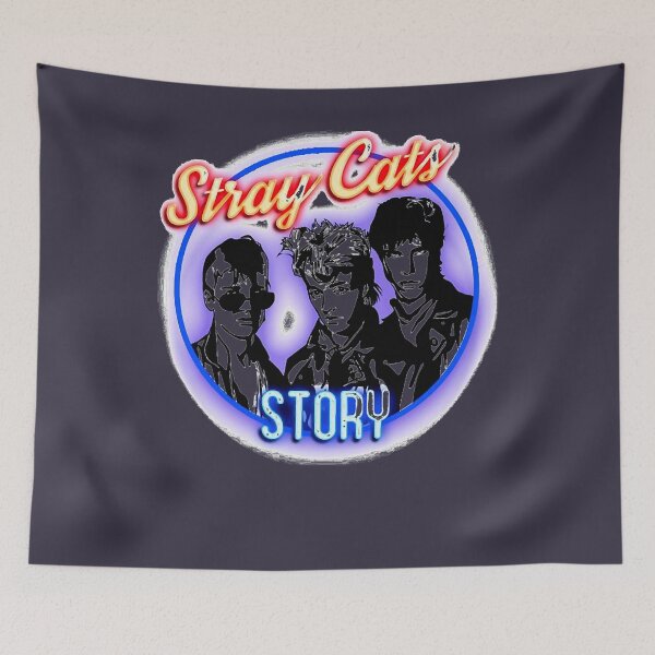 Item preview, Music Vintage rock80s Stray Cats Story designed and sold by BrittaSchwab.