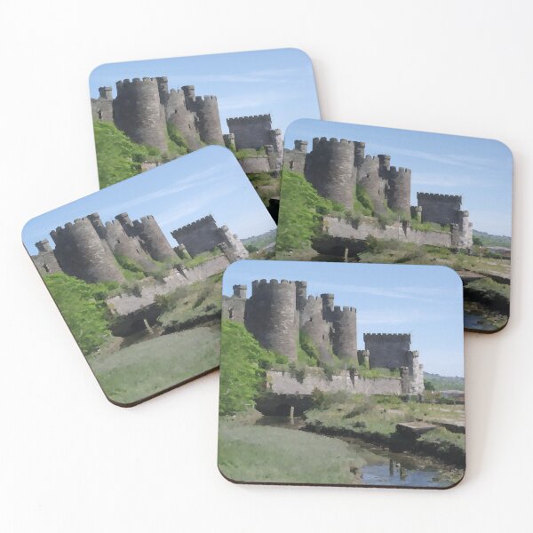 Item preview, Conwy Castle in Wales - Watercolour Style designed and sold by WWWC2288.