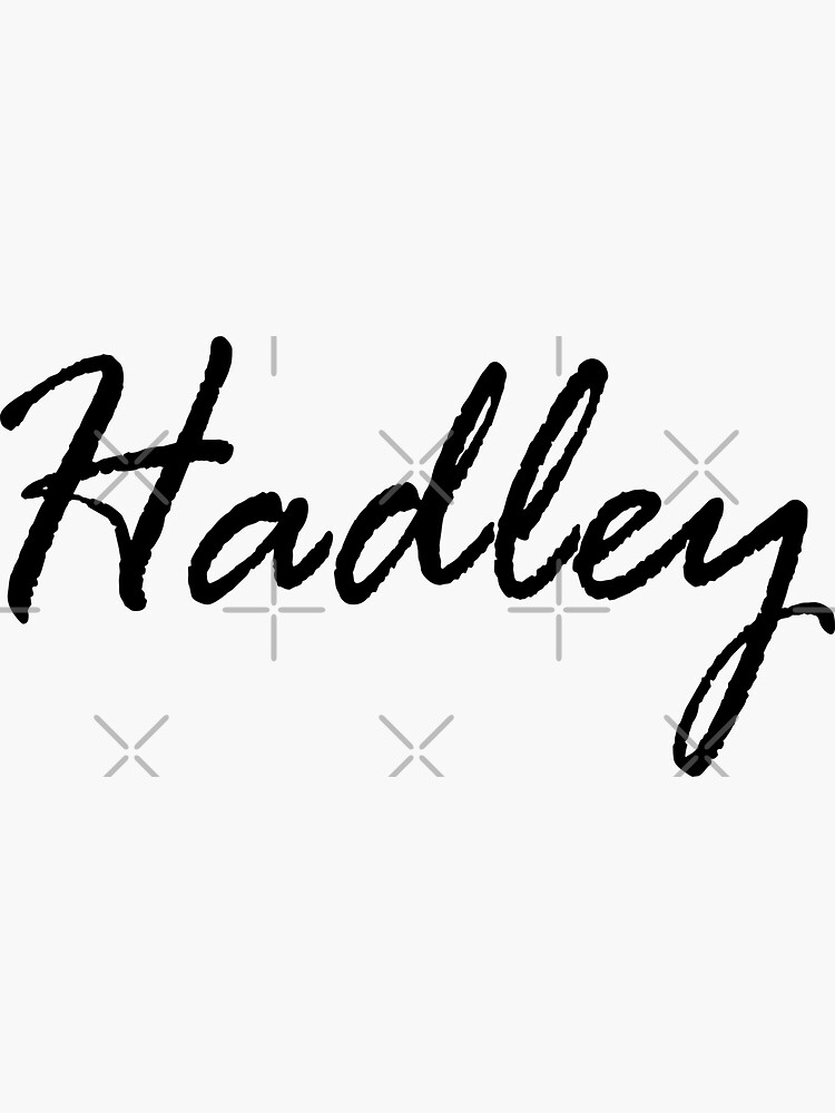 "Hadley custom name" Sticker for Sale by gmstockstudio Redbubble