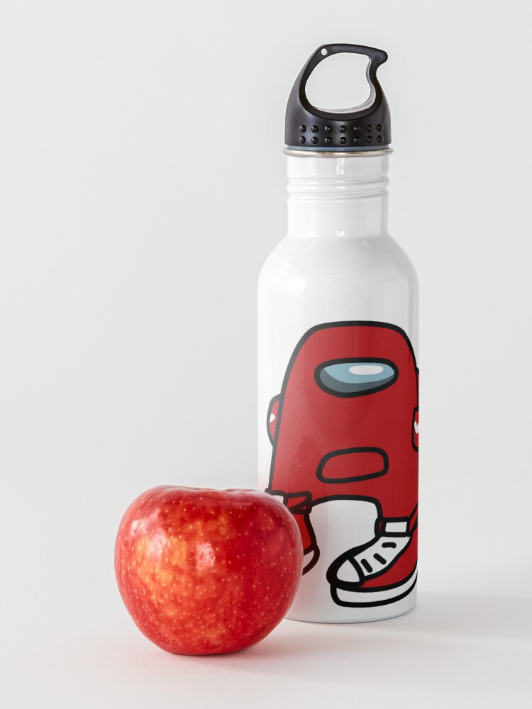 Alternate view of Amogus Drip Red - HD Water Bottle