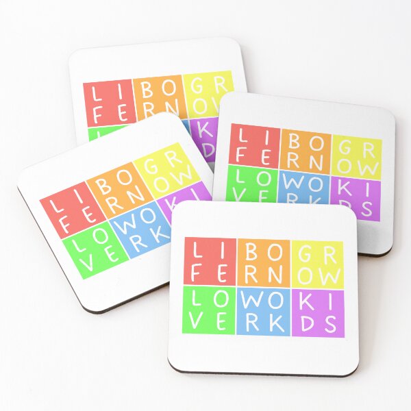 Item preview, Rainbow Life  - 3x2 Squares - Pastel colors rainbow message designed and sold by RainbowWordLand.