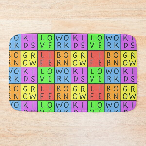 Item preview,  Rainbow Life  - 3x2 Squares - Grey text - Pastel colors rainbow message designed and sold by RainbowWordLand.