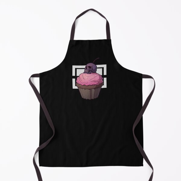 Artikelvorschau, Lila Totenkopf-Cupcake mit rosa Zuckerguss entworfen und verkauft von OssuanArt.