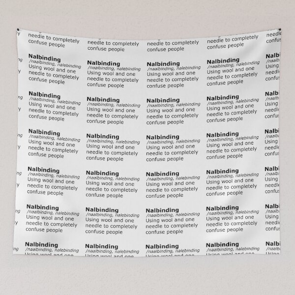 Item preview, Nalbinding, Naalbinding, Nalebinding. The Real Definition. designed and sold by Emma Boast.