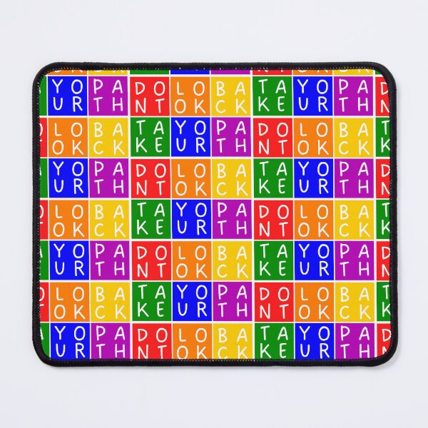 Item preview, Don't look back, take your path - 3x2 Squares - Basic colors rainbow designed and sold by RainbowWordLand.