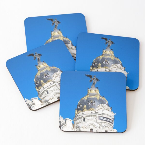 Item preview, The Metropolis Building in Madrid - Watercolour Style designed and sold by WWWC2288.