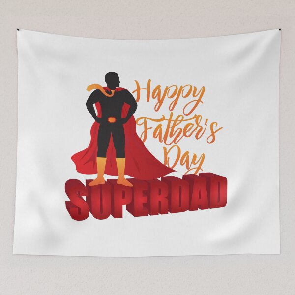 Item preview, Super Dad Superhero Silhouette Outline Color Illustration designed and sold by jpldesigns.