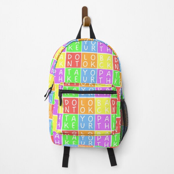 Item preview, Don't look back, take your path - 3x2 Squares - Pastel colors rainbow designed and sold by RainbowWordLand.