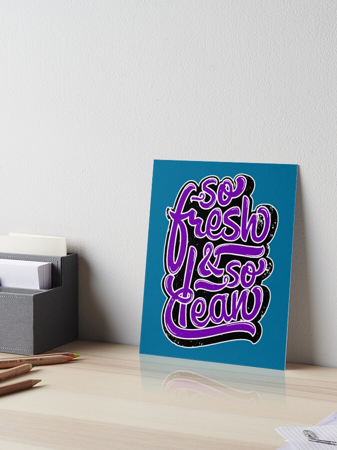 Outkast so Fresh so Clean Rap Lyrics Wall Hanging Art Print Poster Print 