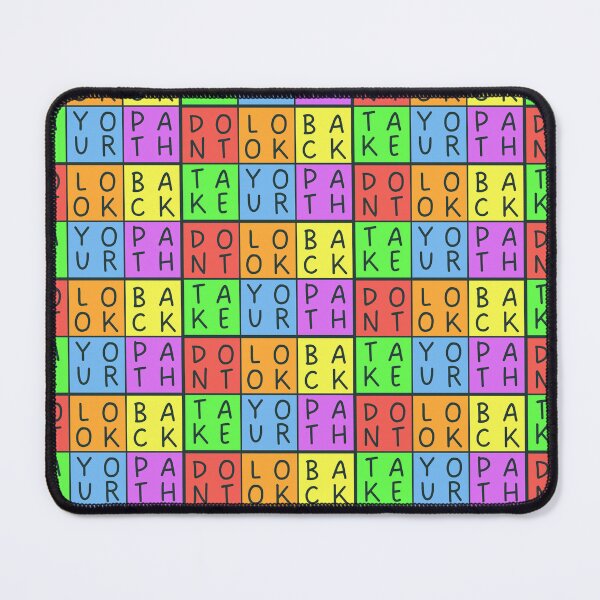 Item preview, Don't look back, take your path - 3x2 Squares - Gray text - Pastel colors rainbow quote designed and sold by RainbowWordLand.