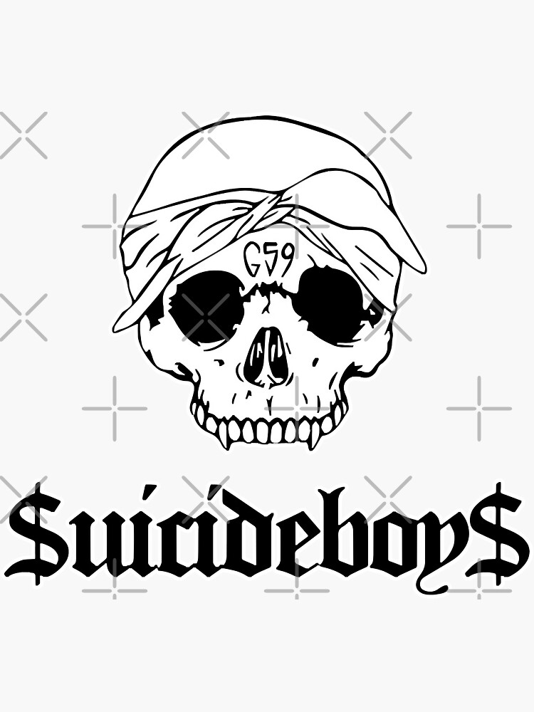 "Premium Suicideboy Skull G59" Sticker for Sale by HenkelLemke Redbubble