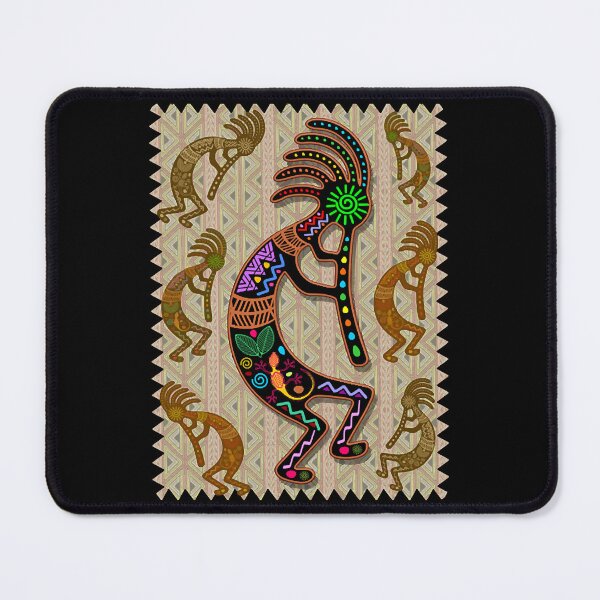 Item preview, Kokopelli Rainbow Colors on Tribal Pattern 2 designed and sold by CoryReed28551.