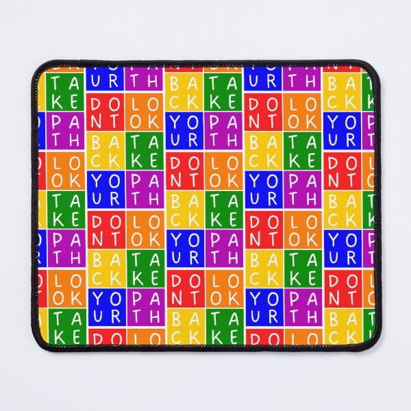 Item preview, Don't look back, take your path - 2x3 Squares - Basic colors rainbow quote designed and sold by RainbowWordLand.