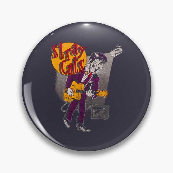 Item preview, Red musican Play guitar the stray cats band art gift designed and sold by BrittaSchwab.