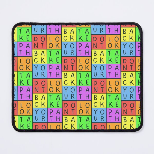 Item preview, Don't look back, take your path - 2x3 Squares - Gray text - Pastel colors rainbow designed and sold by RainbowWordLand.