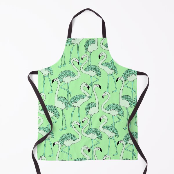 Artikelvorschau, Grüne Flamingos entworfen und verkauft von TotallyRetroArt.