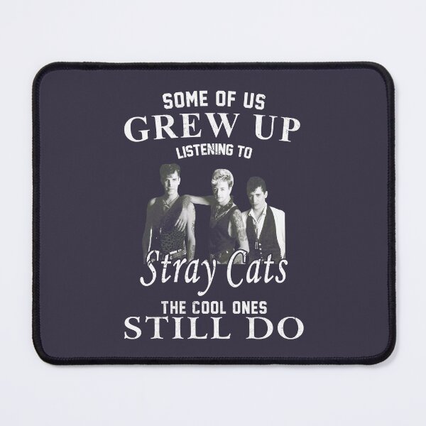 Item preview, Retro rock80s Black text grew up the stray cats band art gift designed and sold by BrittaSchwab.